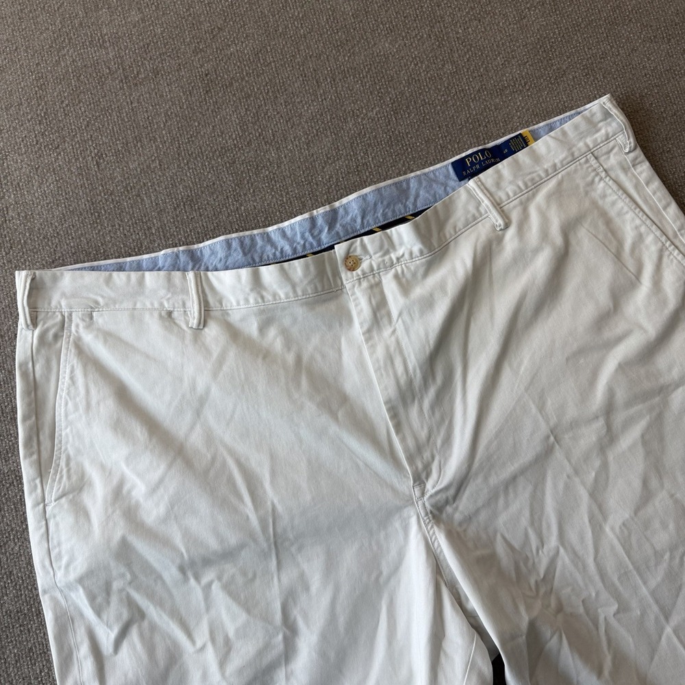 Polo Ralph Lauren Chino Golf Shorts Stretch Classic Fit Deckwash White Men's 48